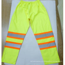 Pantalones de lluvia de alta visibilidad a prueba de agua
